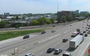 Traffic builds on Interstate 494 in Bloomington.