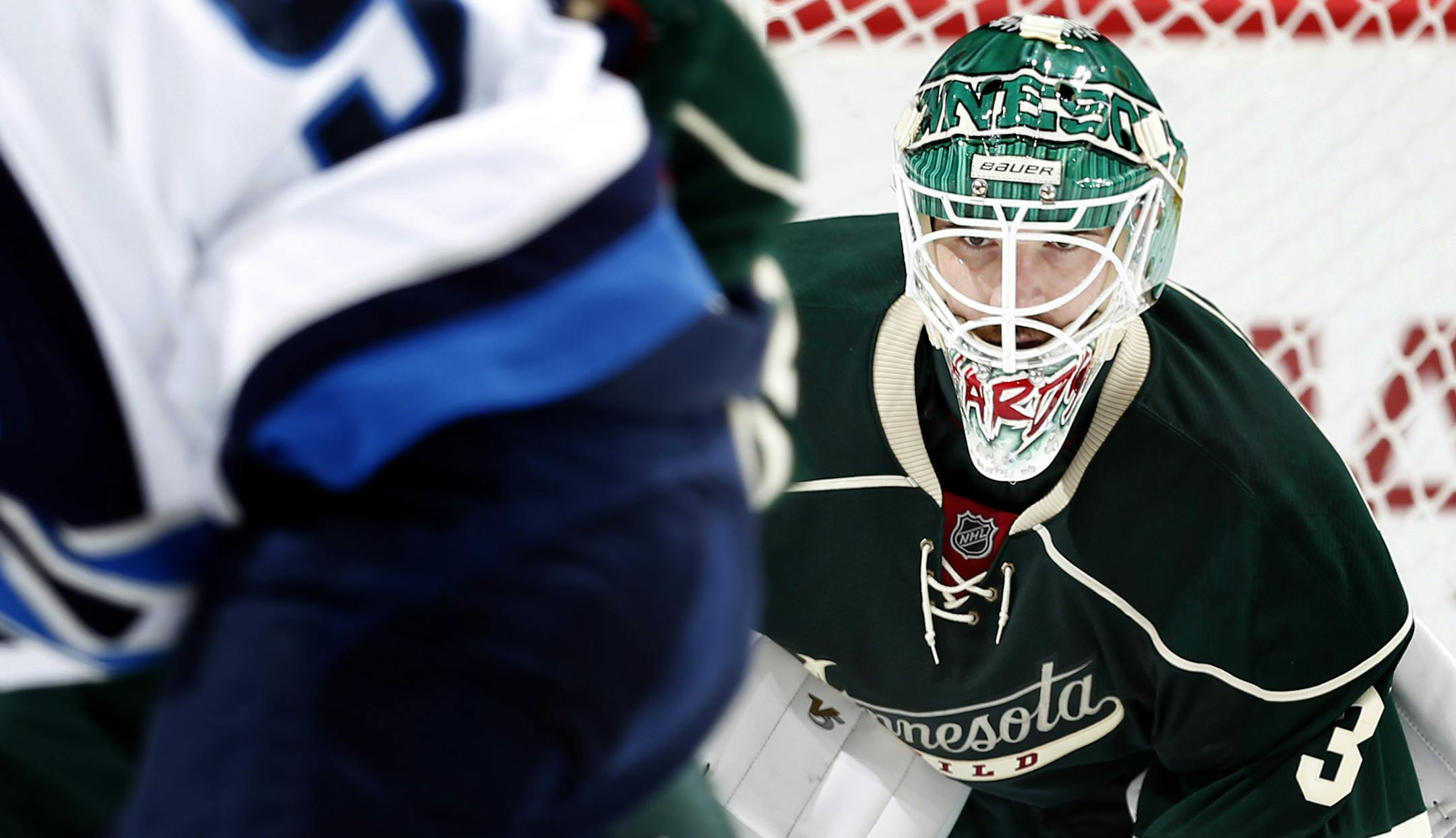 Minnesota Wild goalie Josh Harding.