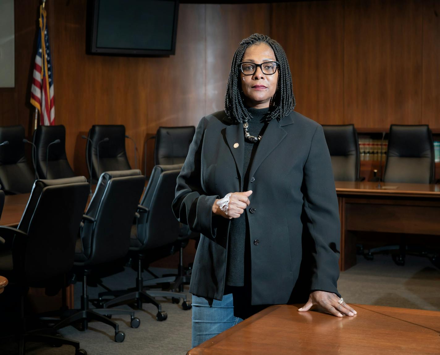 The new House Ways and Means chairwoman Rep. Rena Moran, DFL-St. Paul, is taking over this key committee ahead of what's likely to be a session filled with tough decisions on state spending. This will be her committee room, 200 State Office Building.