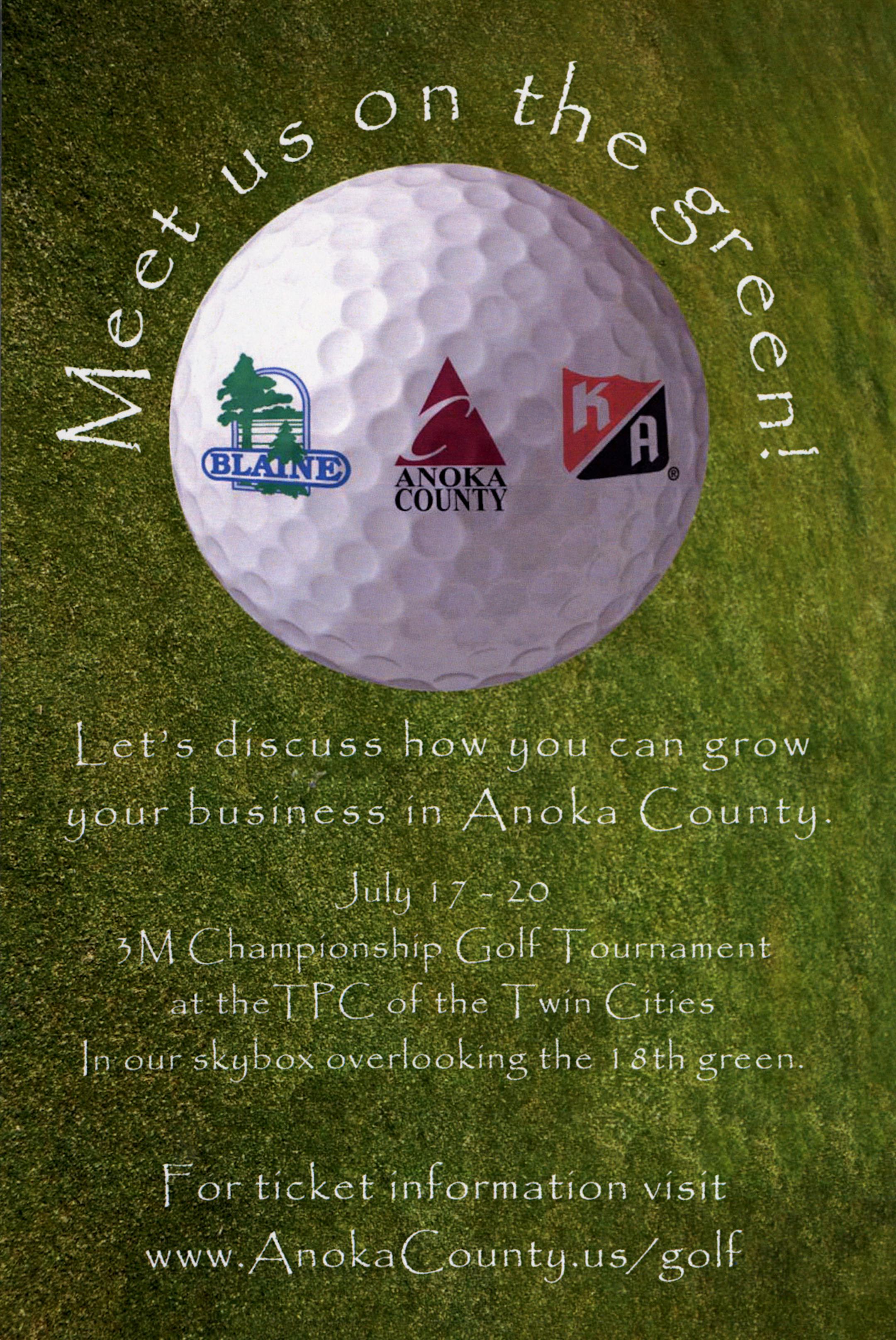 3M Championship invitations sent out by Anoka county.