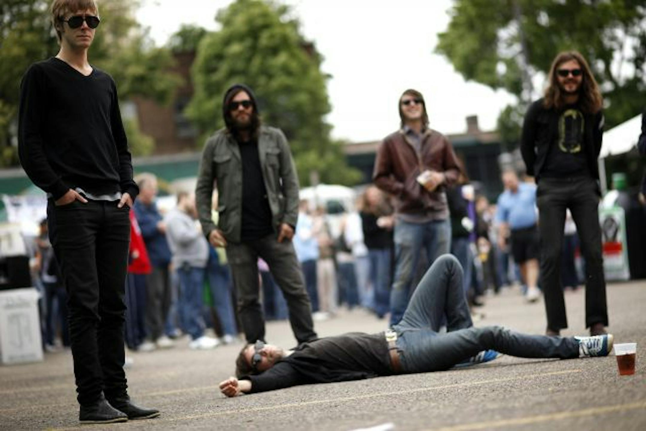 Local dance-rock band Solid Gold.