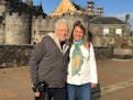 Retired Dr. Tony Stifter and Carol Giuliani, owner of Minnesota-based Senior Travel Companion Services, on a tour of Scotland in 2018.