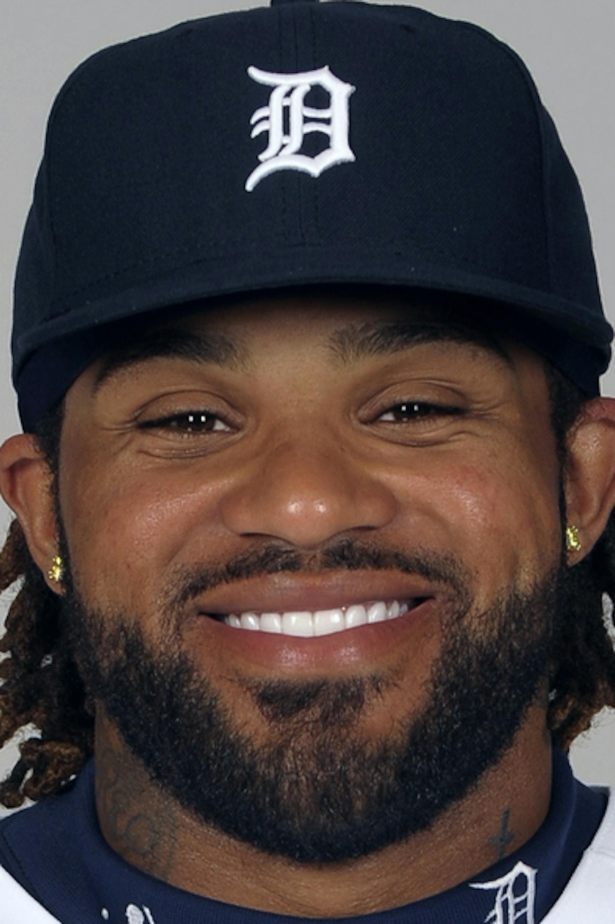 LAKELAND, FL - FEBRUARY 19: Prince Fielder #28 of the Detroit Tigers poses during Photo Day on Tuesday, February 19, 2013 at Joker Marchant Stadium in Lakeland, Florida. (Photo by Tony Firriolo/MLB Photos via Getty Images) *** Local Caption *** Prince Fielder ORG XMIT: 159448021
