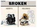 Sack cartoon: Broken ...