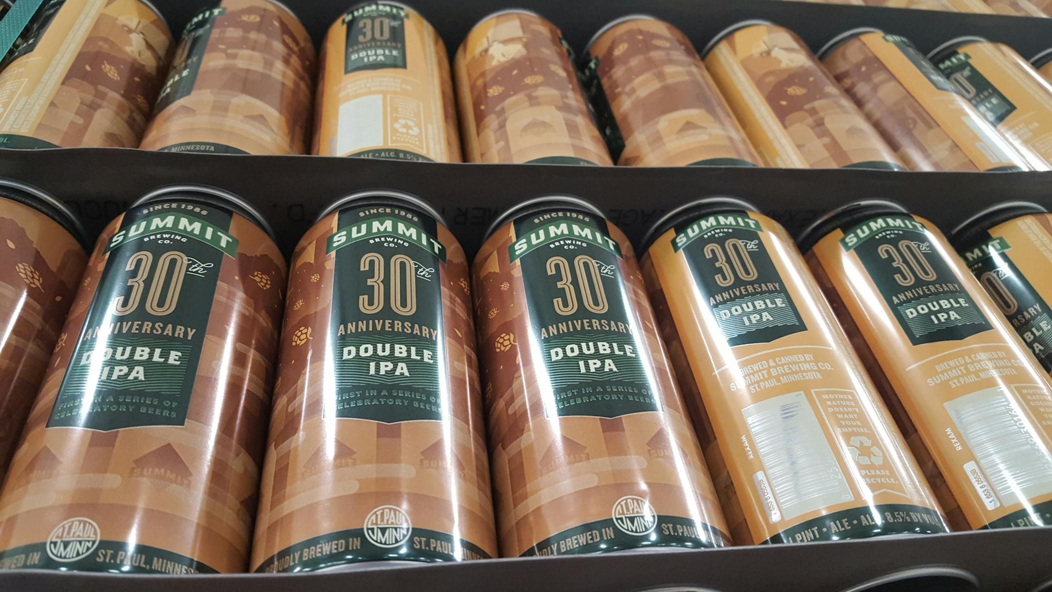 Summit Brewing Co. will celebrate its 30th anniversary with limited-release beers like this double IPA.