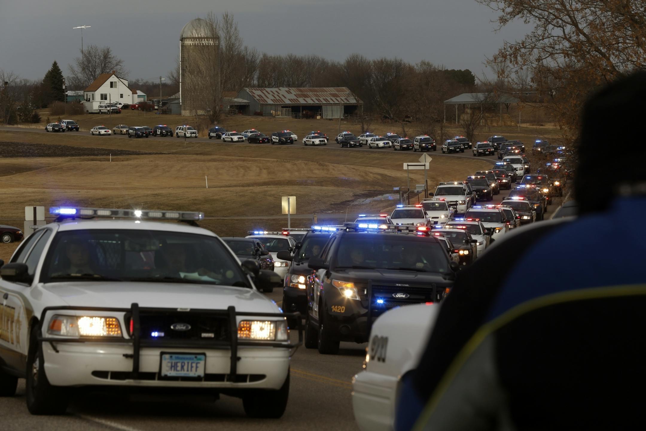 At the Church of St. Nicholas Cemetery in Nicholas where Cold Spring officer Tom Decker was buried, a police escort of a couple thousand officers accompanied his body.
