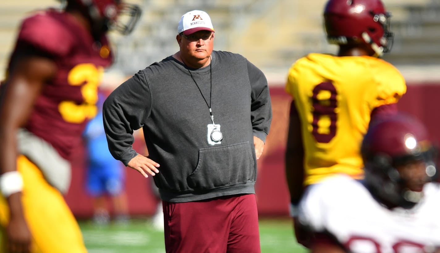 Minnesota Golden Gophers head coach Tracy Claeys