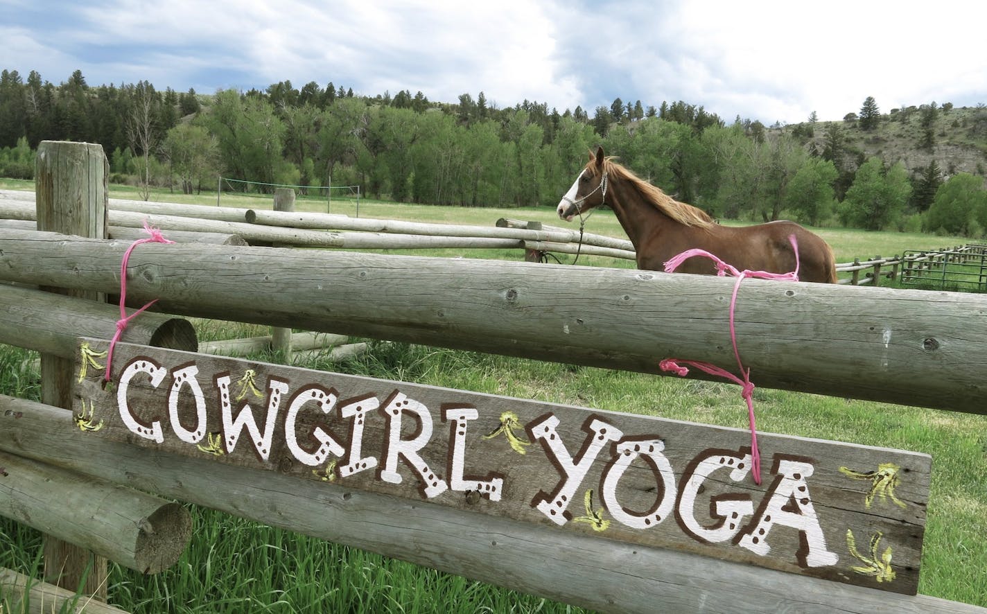 The Luxe Cowgirl Yoga with Big Sky Yoga Retreats at the Double T River Ranch is in Clyde Park, Mont., an hour from Bozeman. (Larry Stanley/TNS)