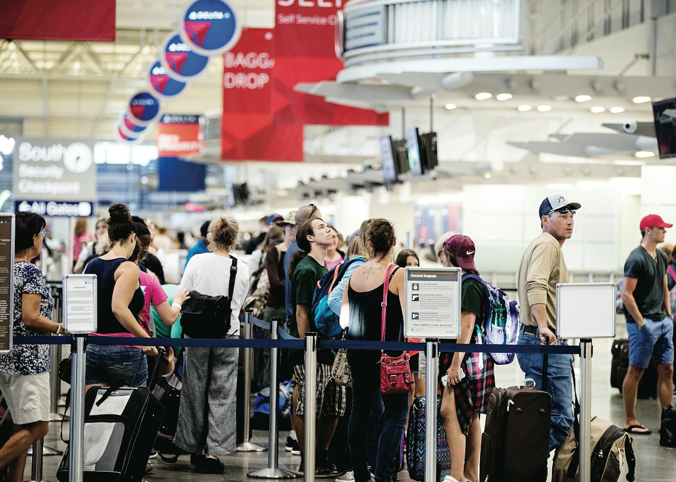 Travelers at Minneapolis-St. Paul International Airport were among those affected by Delta's systems meltdown.