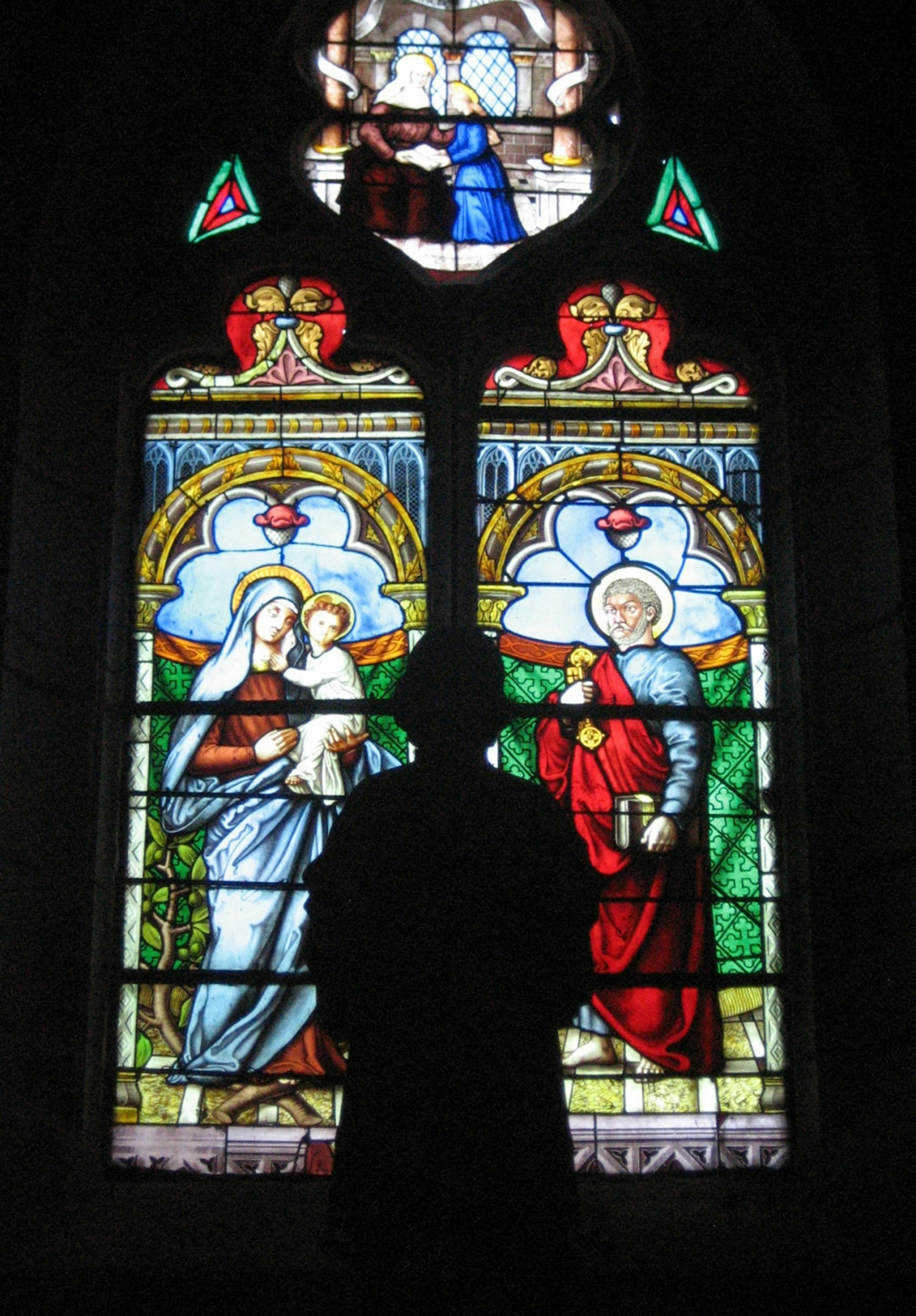 Kris Coyne � Special to the Star Tribune Burgundy, France, 2009 Stained glass at the Noyers cathedral.