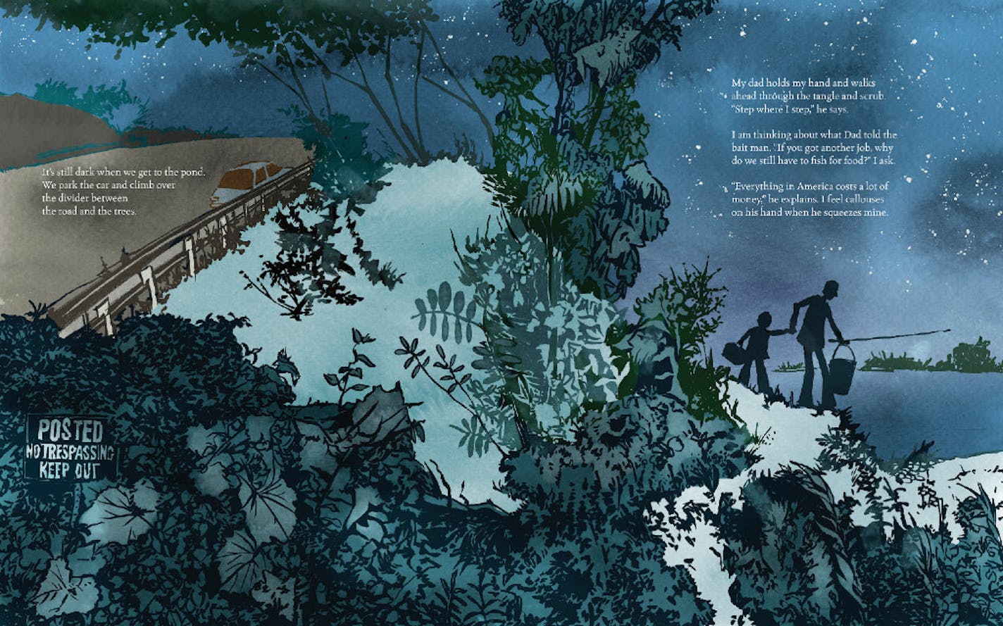 From "A Different Pond," by Bao Phi, illustrated by Thi Bui, published by Capstone Young Readers.