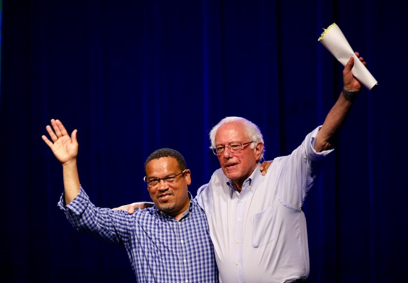 U.S. Rep. Keith Ellison was joined by Sen. Bernie Sanders on Friday, July 13, 2018, at First Avenue in Minneapolis.