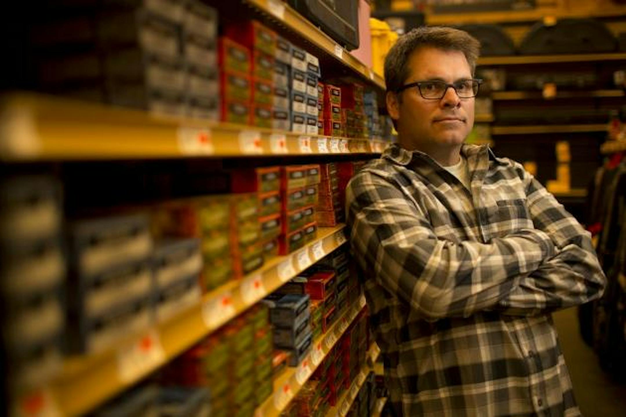 Jim Rauscher, owner of Joe's Sporting Goods (photo by Jeff Wheeler)