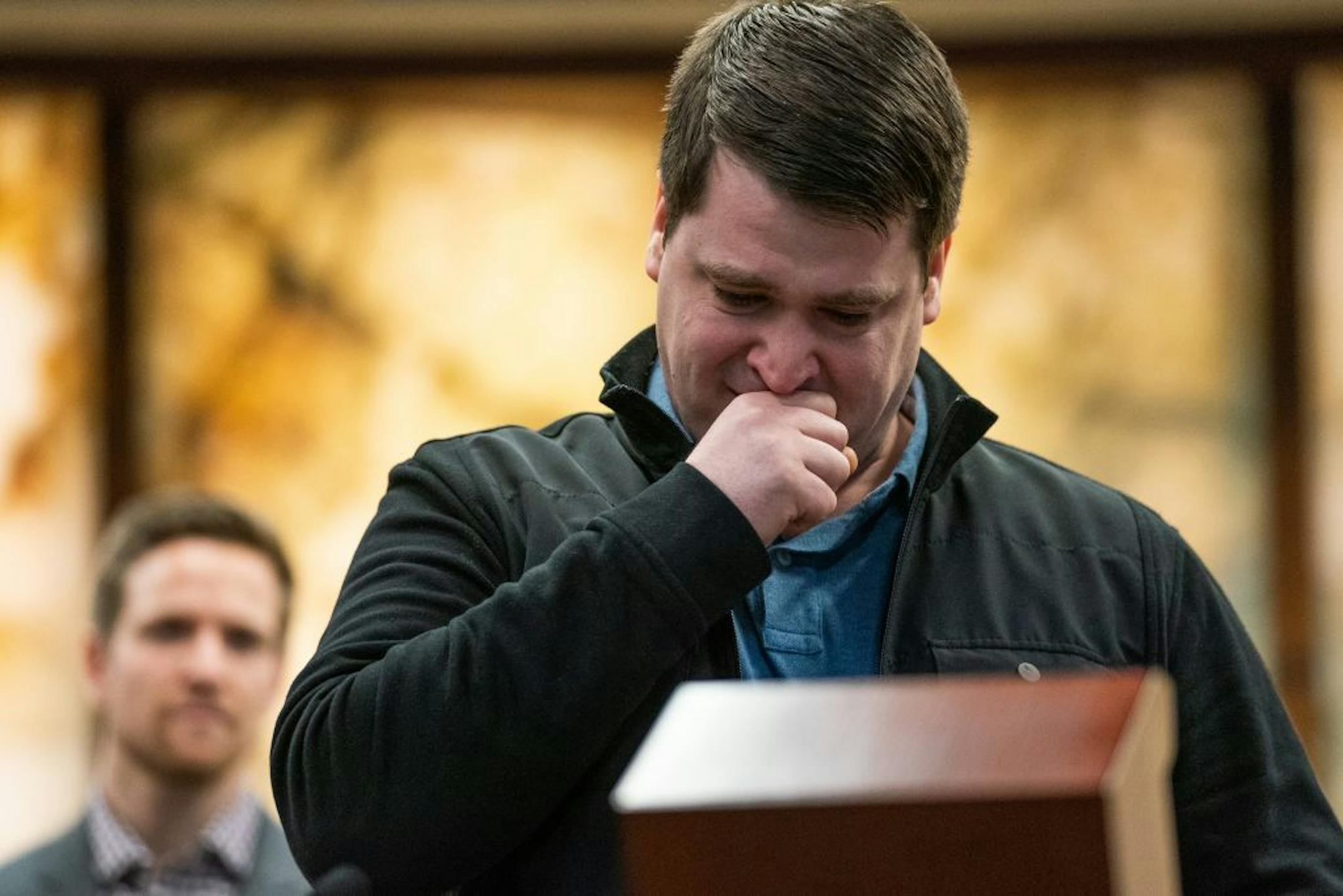 Scott Arnold wept as he recalled how his year and a half in drug court freed him from a 'criminal mindset' and offered him a path away from prison.