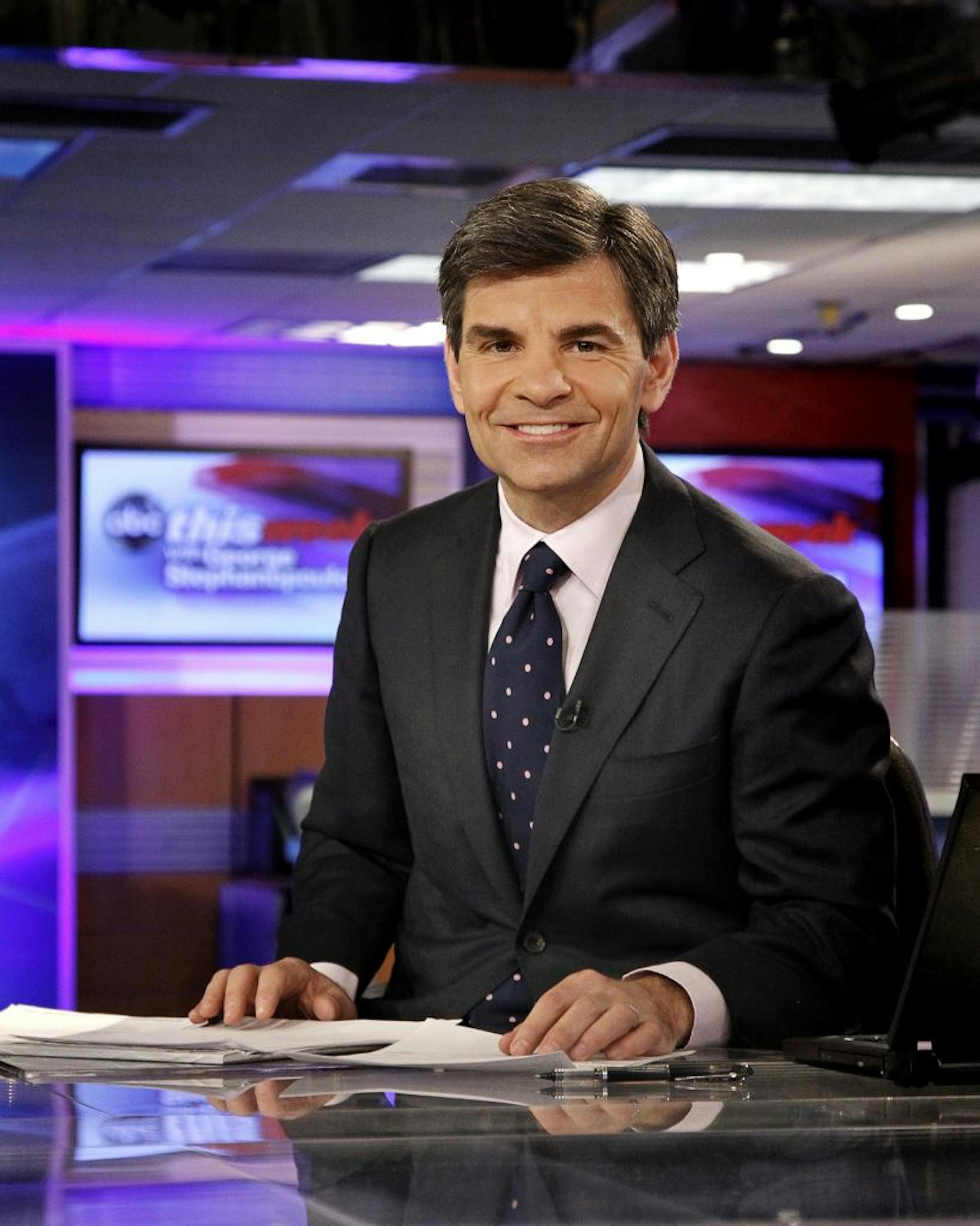 In this undated photo released by ABC, host George Stephanopoulos of ABC's "Good Morning America" and "This Week," is shown.