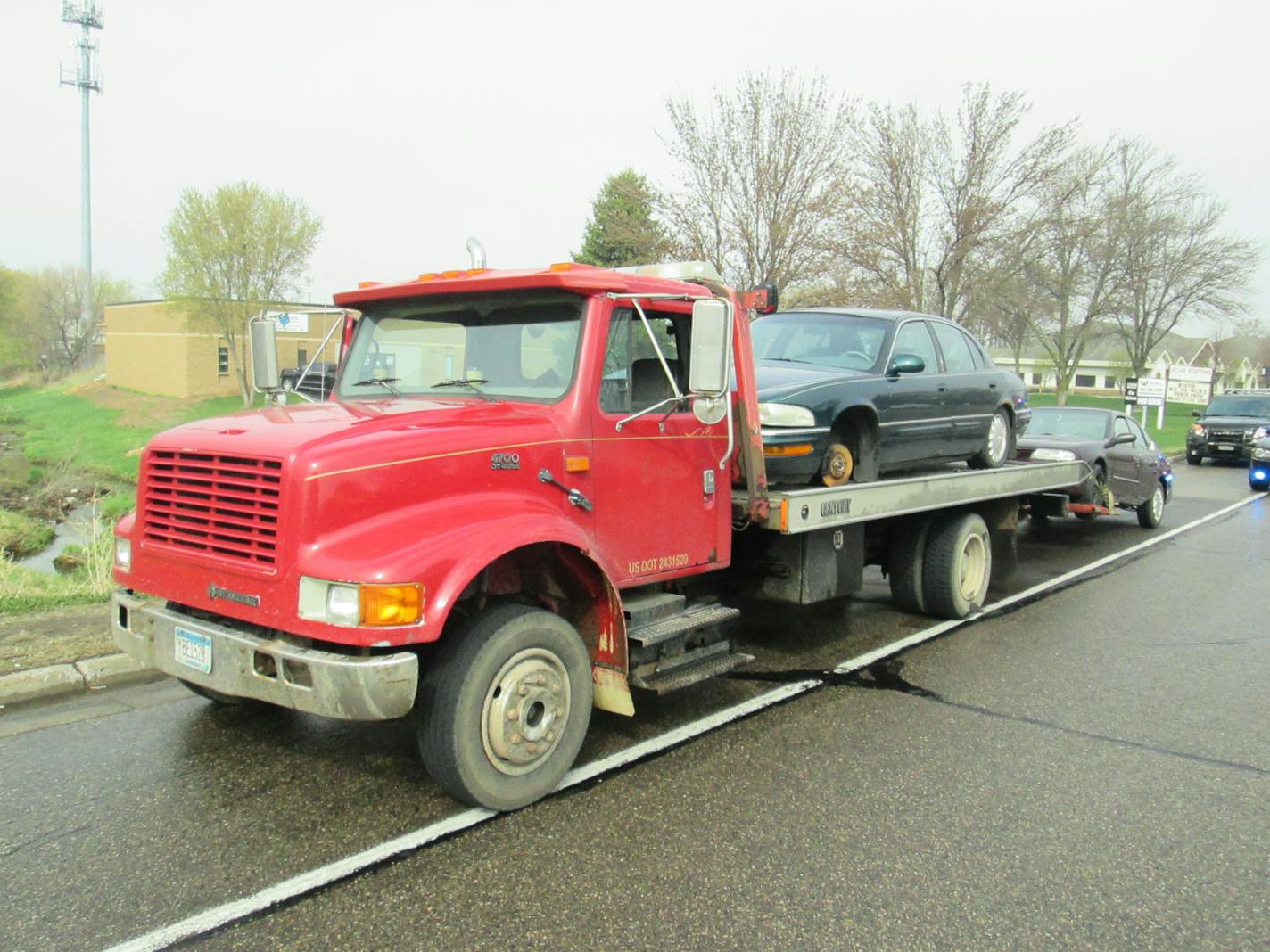 James C. Jennings' towtruck, allegedly used to steal cars.