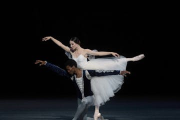 Christine Shevchenko (Giselle) and Calvin Royal III (Albrecht) in American Ballet Theatre's "Giselle," a ballet about love, remorse and forgiveness.