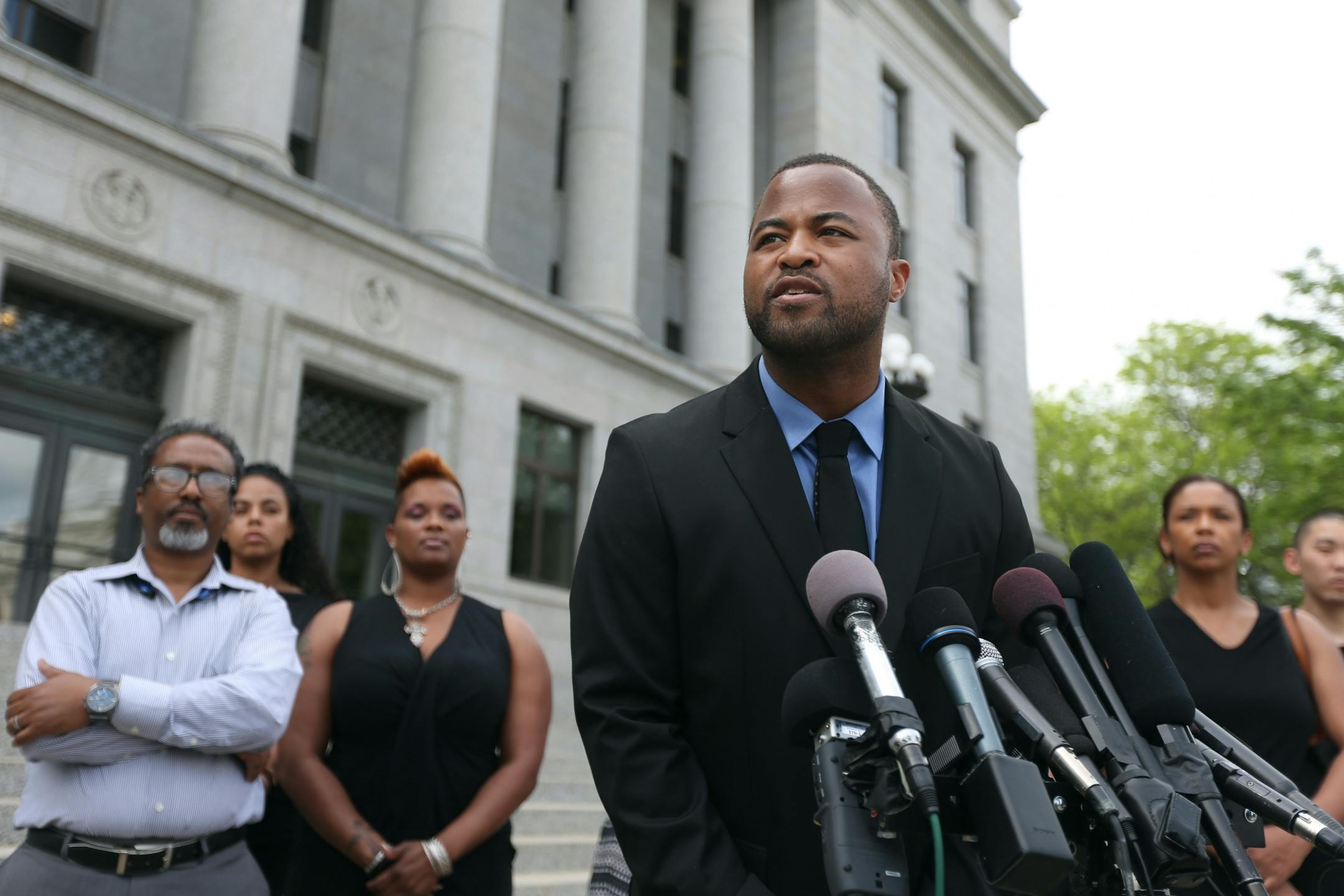 After the house majority leader finished talking to the press following the end of the Legislative session,Rashad Turner quickly moved in front of the mics to out line some of his platform. He is running for the Legislature Monday May 23, 2016 in St. Paul , MN.