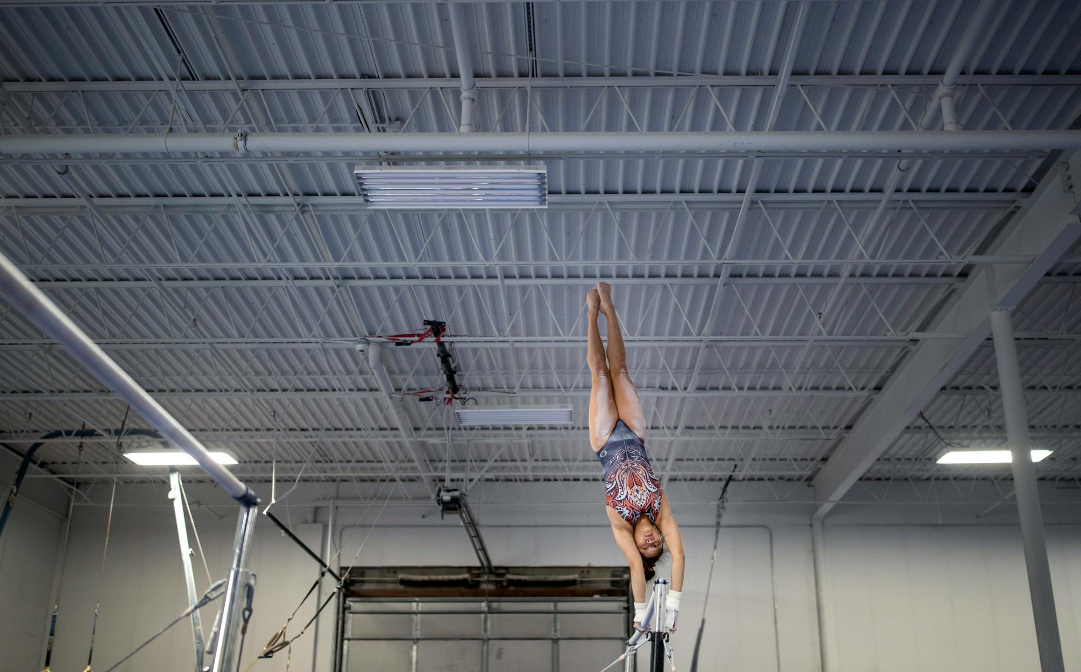 Gymnast Sunisa Lee of St. Paul trained at the Midwest Gymnastics Center.