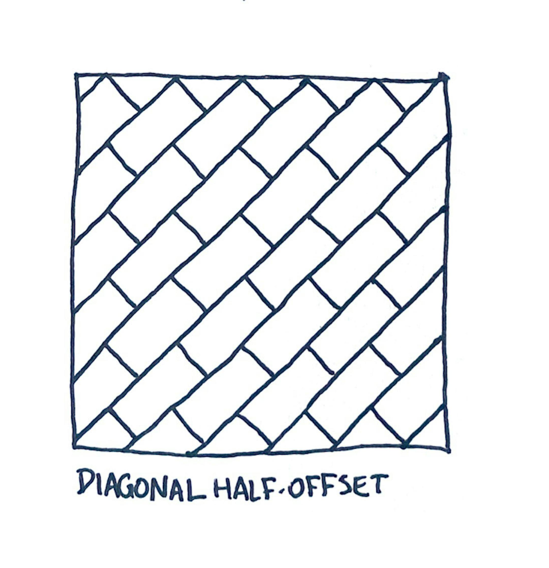 Diagonal half-offset
