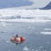 In this photo taken May 14, 2009 and provided by the University of Washington, is the deployment of a hydrophone in Icy Bay, Alaska. Glaciologist Erin