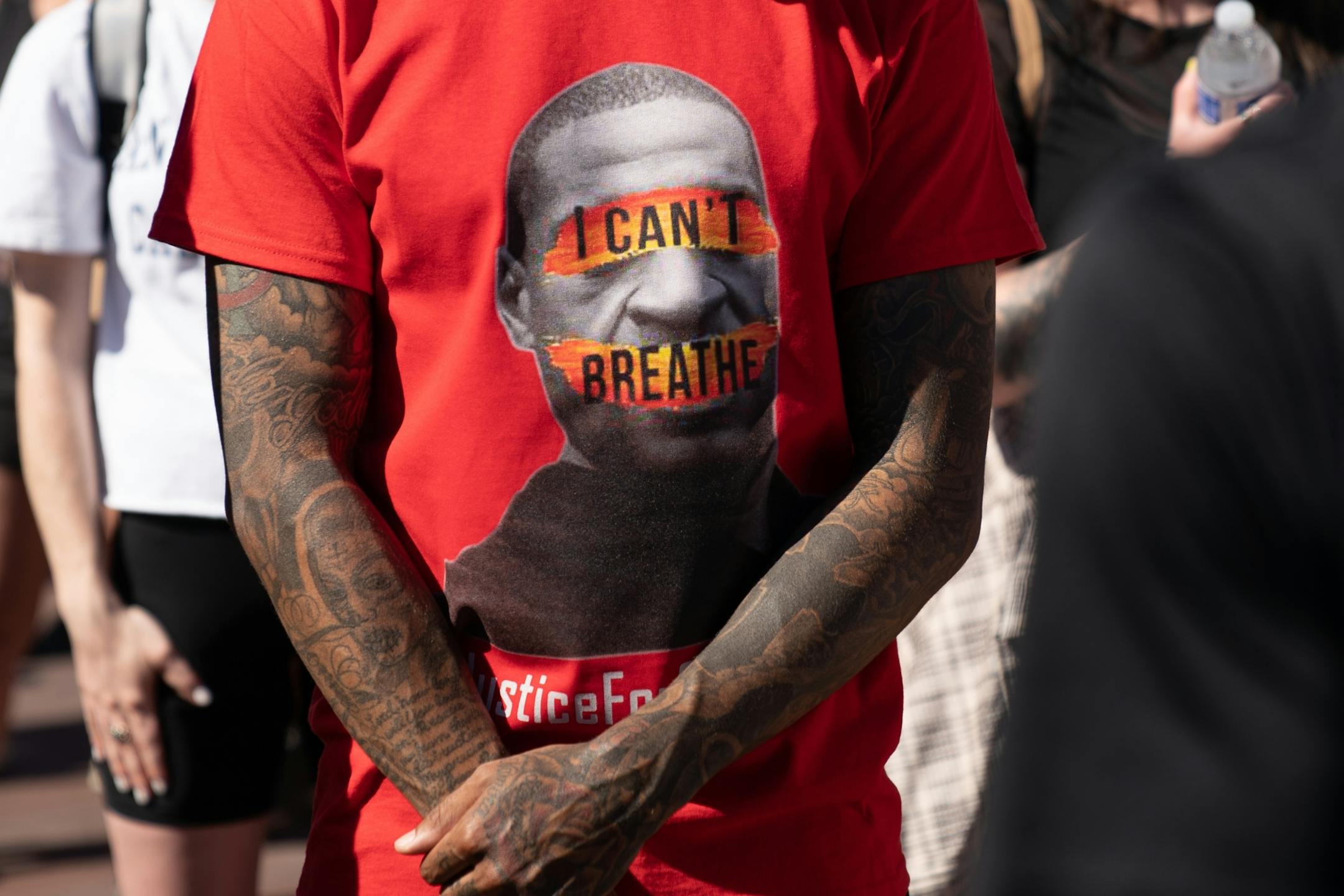 A rally called Unfinished Business, sponsored by the 10K foundation drew crowds starting from USBank Stadium and then marched toward downtown.