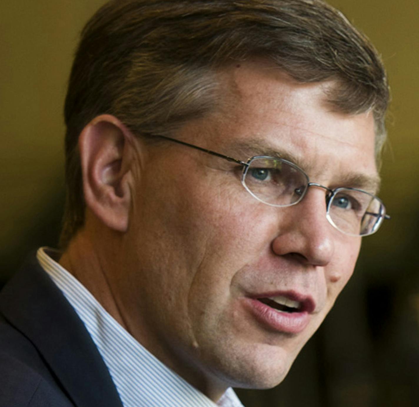 GOP candidate for U.S. Representative in Minn, District 3 Erik Paulsen spoke with seniors at a candidate meet and greet, Friday, October 5, 2012, at Friendship Village in Bloomington ] GLEN STUBBE * gstubbe@startribune.com ORG XMIT: MIN1210081152132540 ORG XMIT: MIN1308071731038066