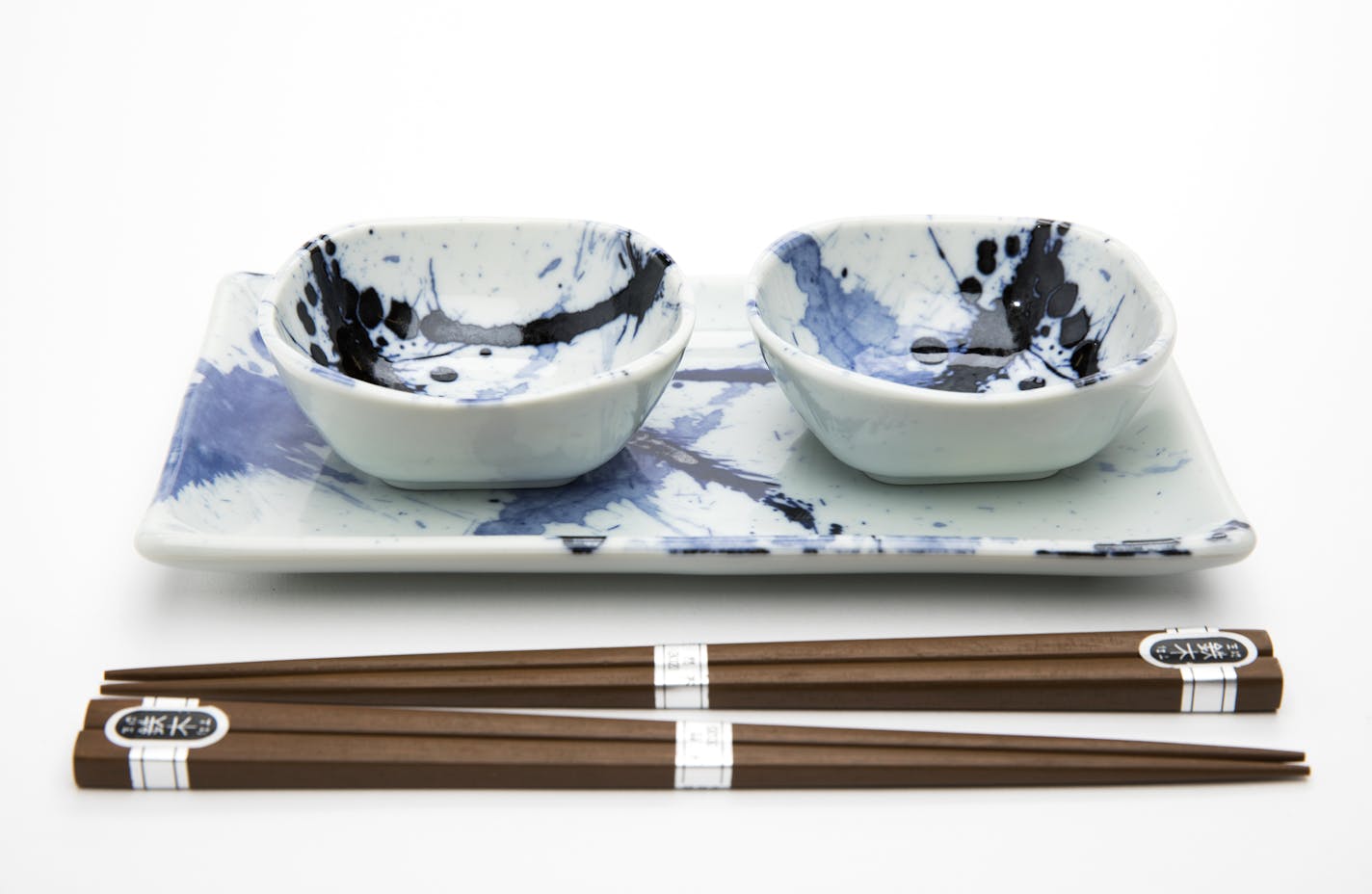 Blue Sumi sushi set, $43