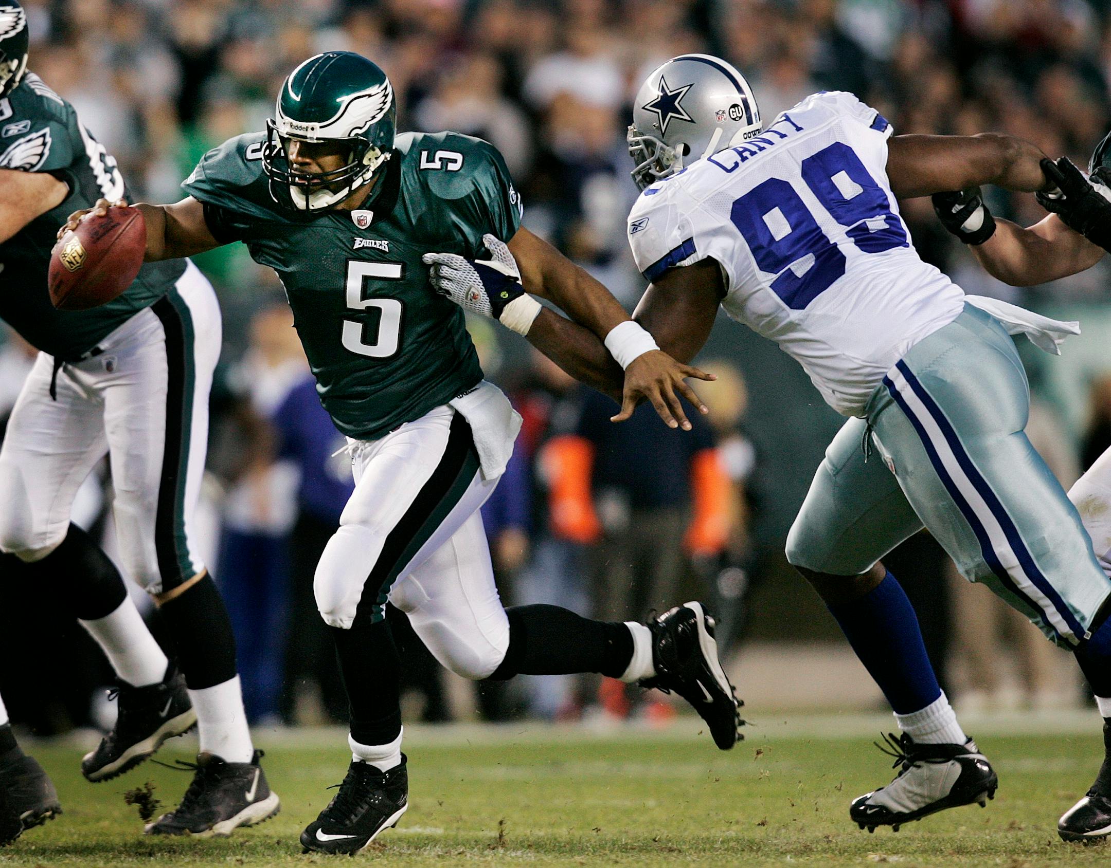 Benched at halftime of a game earlier this season, Eagles quarterback Donovan McNabb is re-established as a star of a surging team.