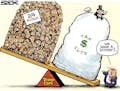 Sack cartoon: The AHCA, on balance