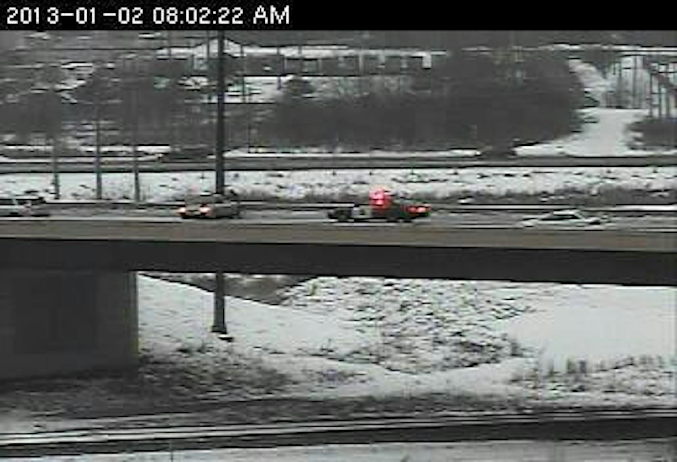 Spinout on Hwy. 61 in Newport