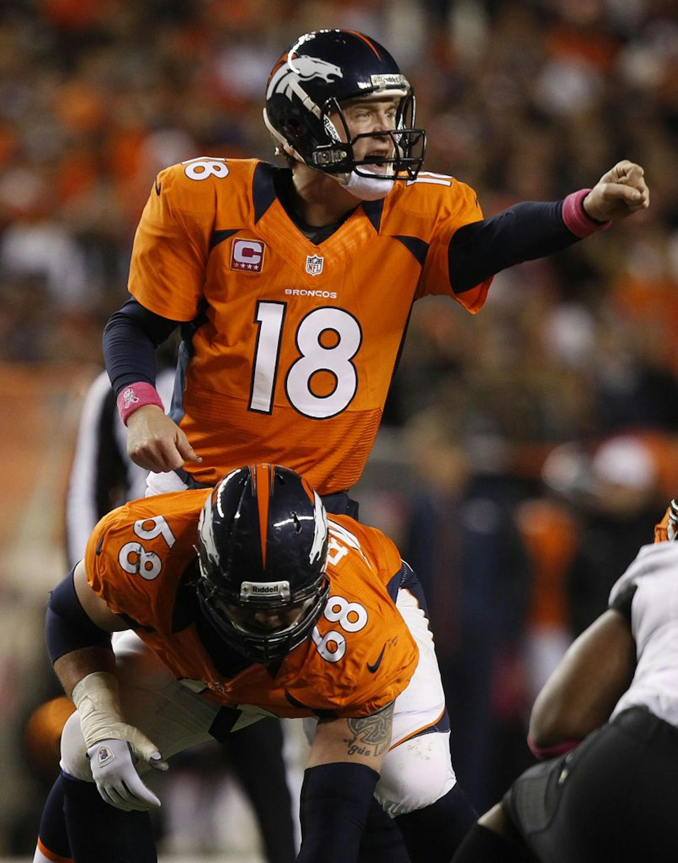 Denver Broncos quarterback Peyton Manning