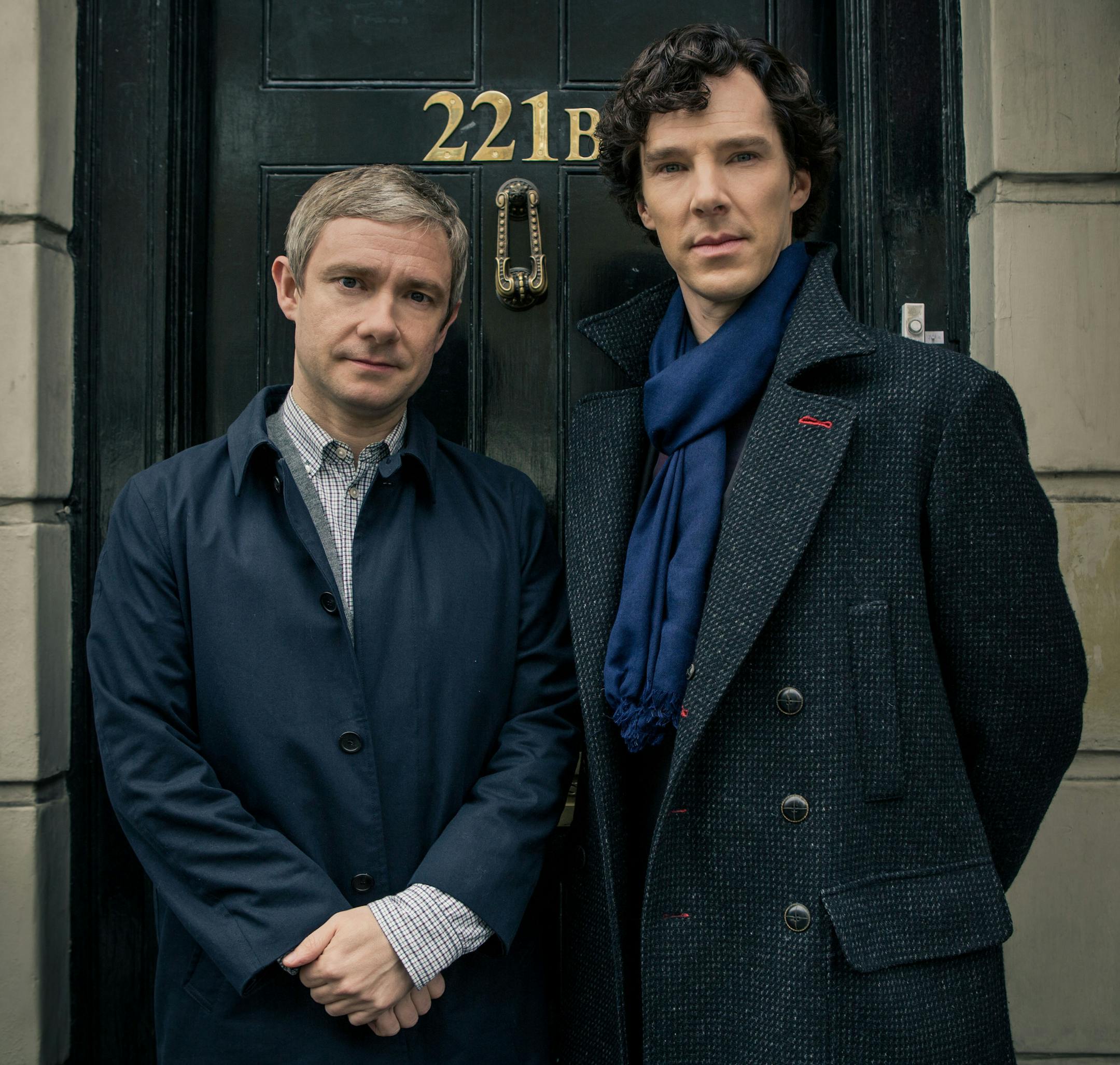 Martin Freeman and Benedict Cumberbatch in "Sherlock"