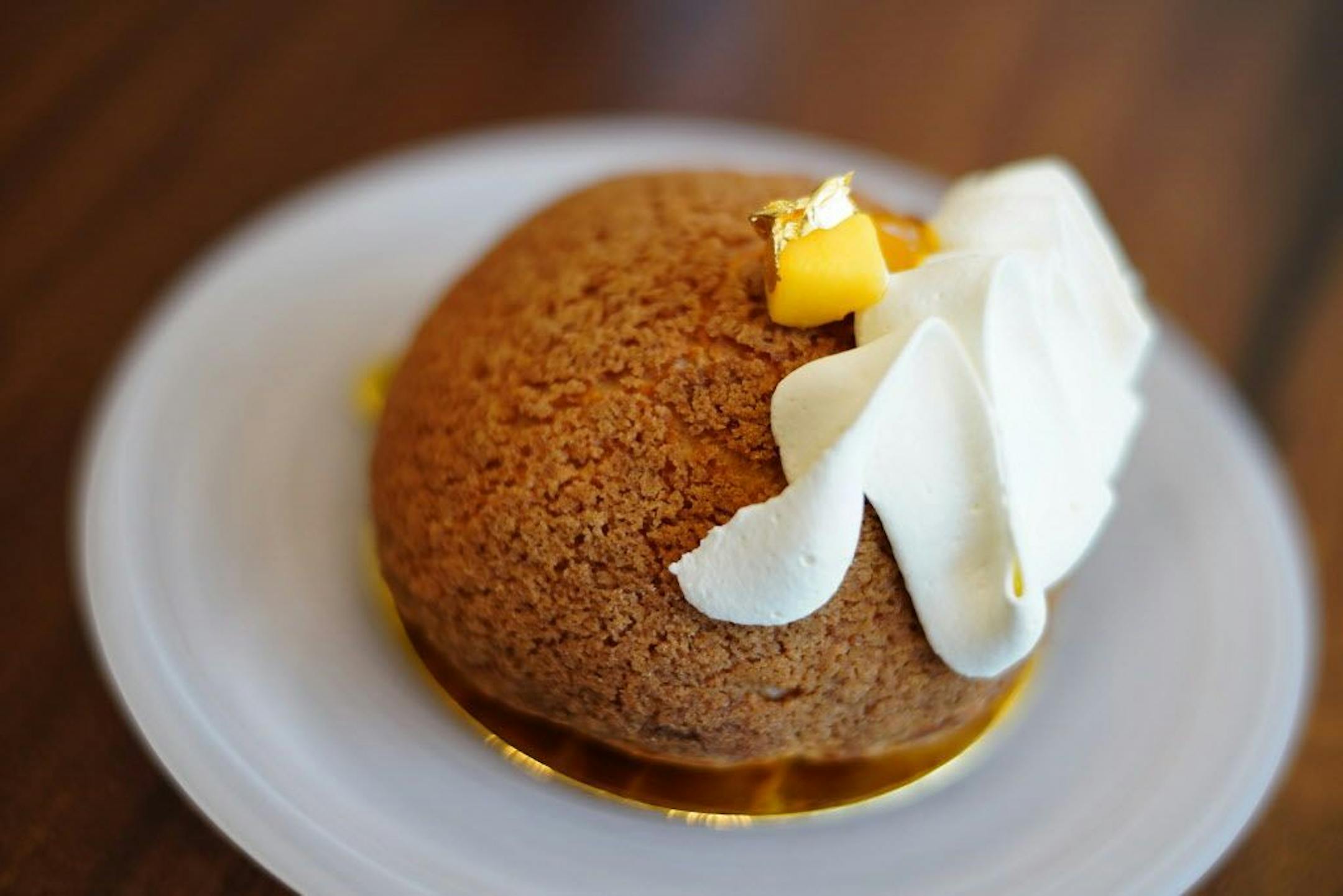 The mango coconut creme pie puff has lemongrass and coconut.