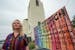 Pastor Ruth Schmidt poses for a picture at the Altadena Community Church in Altadena, Calif., on Tuesday, May 21, 2024.
