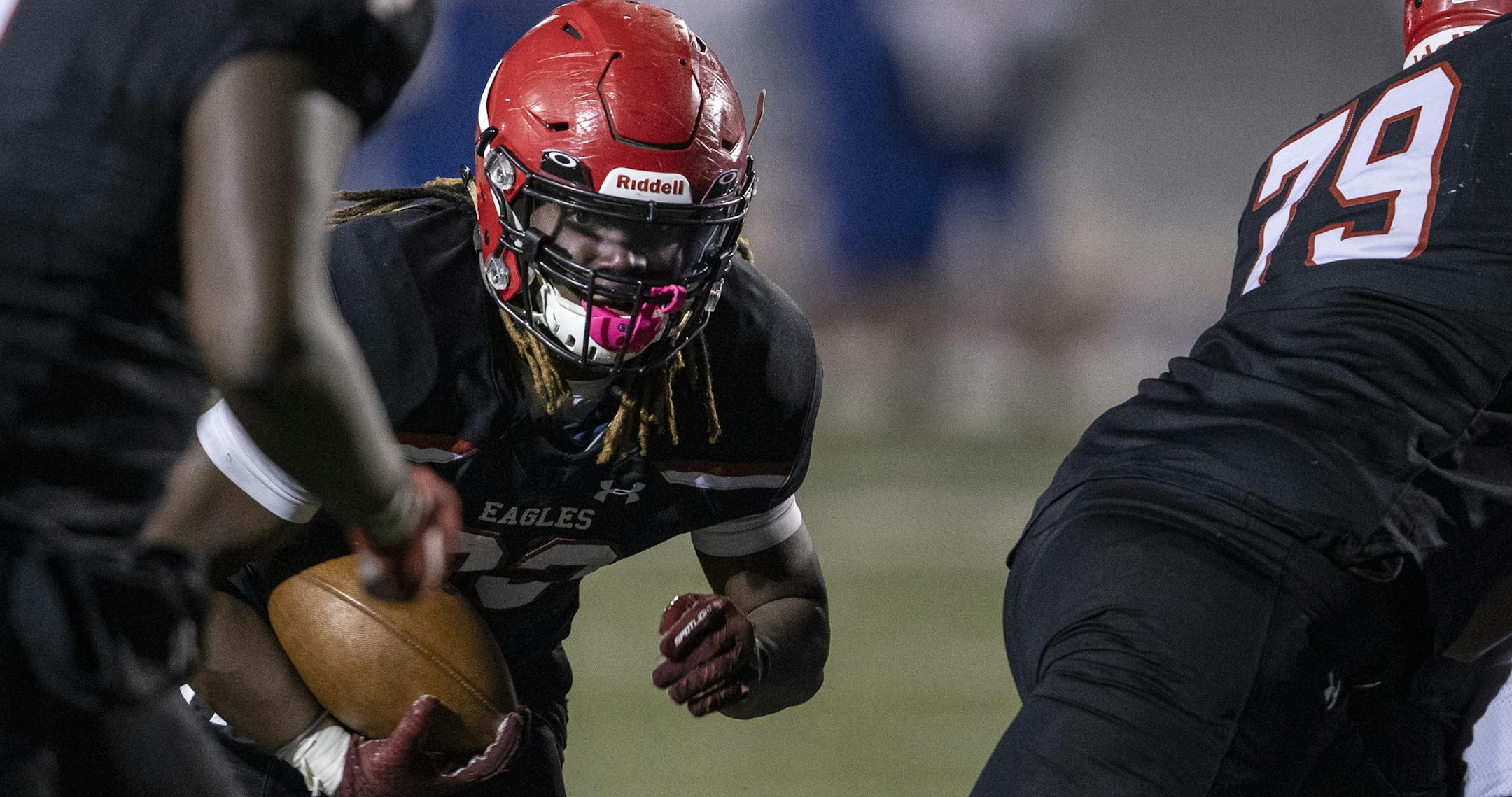 Javon Palmer-Pruitt (33) and Eden Prairie played a tougher schedule. Tough enough to be the best?