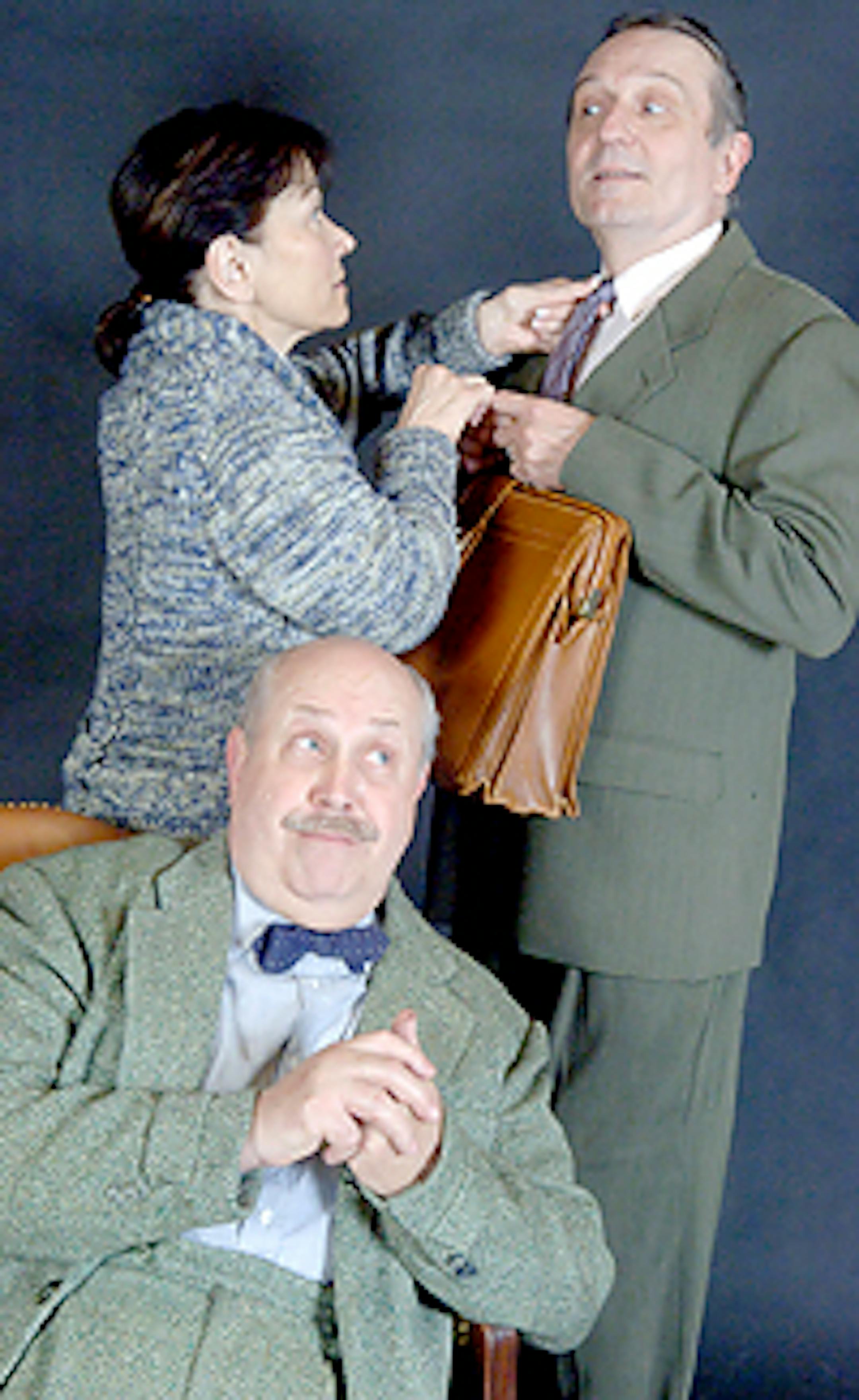 Dann Peterson, Maggie Bearmon Pistner and Charles Numrich in "Quartermaine's Terms"