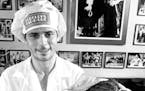 September 4, 1985 Bar-B-Que Rudolph's kitchen manager Kenny Frazee displayed a "Humphrey Bogart" special in one of the dining rooms with walls covered