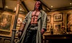 This image released by Lionsgate shows David Harbour in a scene from "Hellboy." (Mark Rogers/Lionsgate via AP)