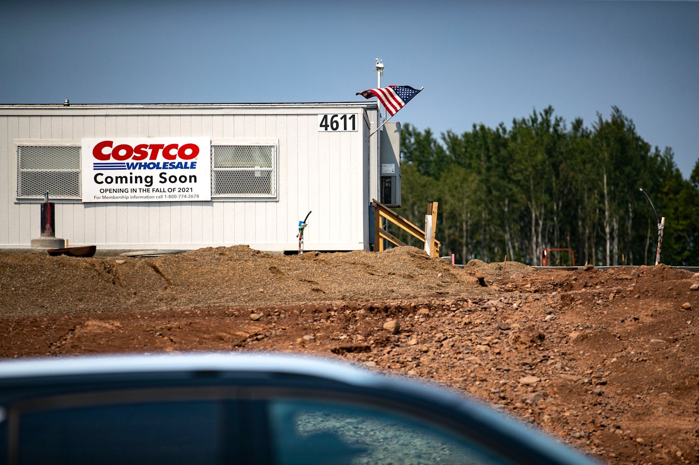 A Costco is under construction in Duluth on W Arrowhead Rd. near the intersection of County Road 91. ]