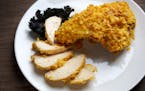 Crispy Coated Baked Chicken is a healthier option for those who like fried chicken.
