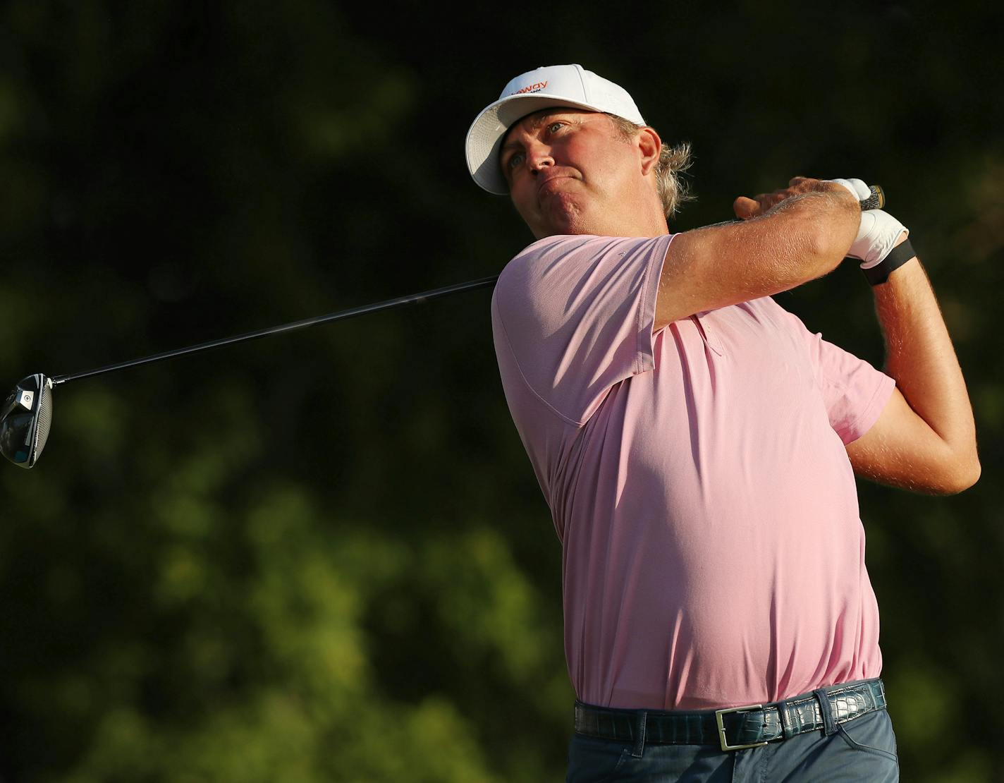 BLAINE, MINNESOTA - JULY 24: Bo Van Pelt of the United States plays his shot from the 11th tee during the second round of the 3M Open on July 24, 2020 at TPC Twin Cities in Blaine, Minnesota. (Photo by Matthew Stockman/Getty Images) ORG XMIT: 775478253