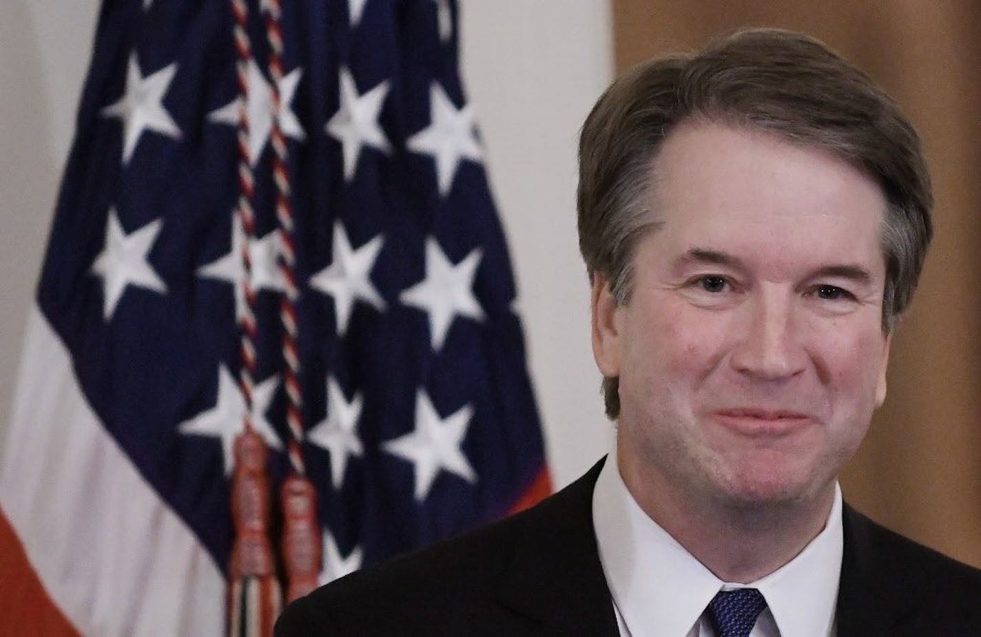 Judge Brett Kavanaugh speaks to the crowd after U.S. President Donald Trump nominated him to the Supreme Court during a ceremony in the East Room of the White House July 9, 2018 in Washington, D.C.