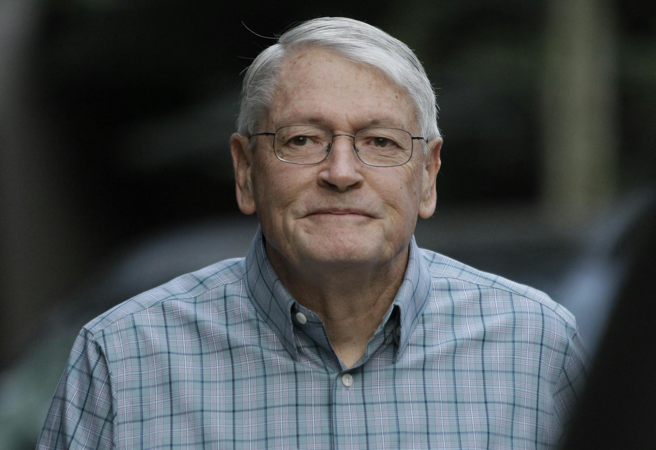 FILE - In this Wednesday, July 11, 2012, file photo, John Malone. chairman of Liberty Media, arrives at the Allen & Company Sun Valley Conference in Sun Valley, Idaho. Motor sportís governing body has given its official stamp of approval to Formula One being sold to Liberty Media, a U.S. company that invests in entertainment and sports, for $4.4 billion. (AP Photo/Paul Sakuma, File) ORG XMIT: LON126