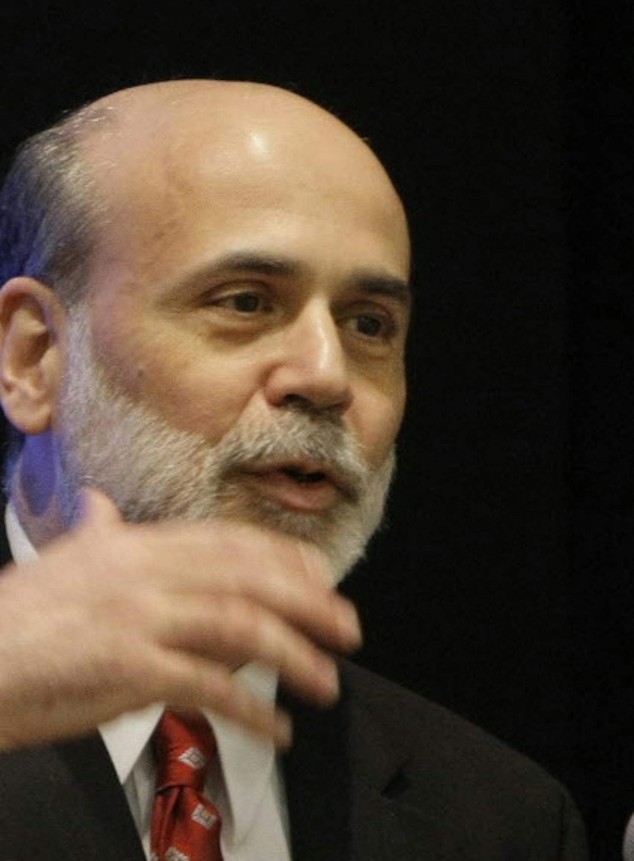 U.S. Federal Reserve chairman Ben Bernanke delivers a speech to the London School of Economics in London, Tuesday Jan. 13, 2009. Bernanke said Tuesday the stimulus package being crafted by President-elect Barack Obama and Congress could provide a "significant boost" to the sinking economy. But he warned that such a recovery won't last unless other steps are taken to stabilize the shaky financial system. (AP Photo/Matt Dunham)