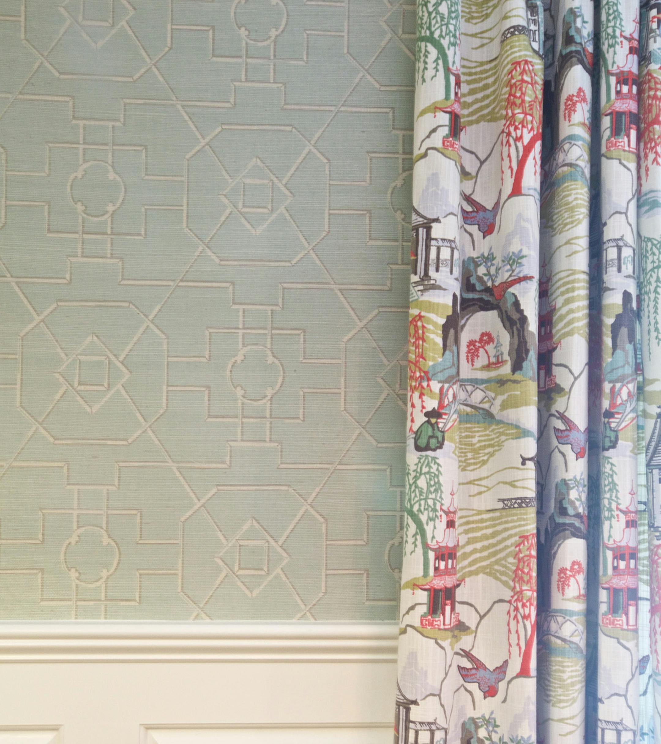 Using a solid colored, textured pattern is a great alternative to a painted wall. (Handout/TNS)