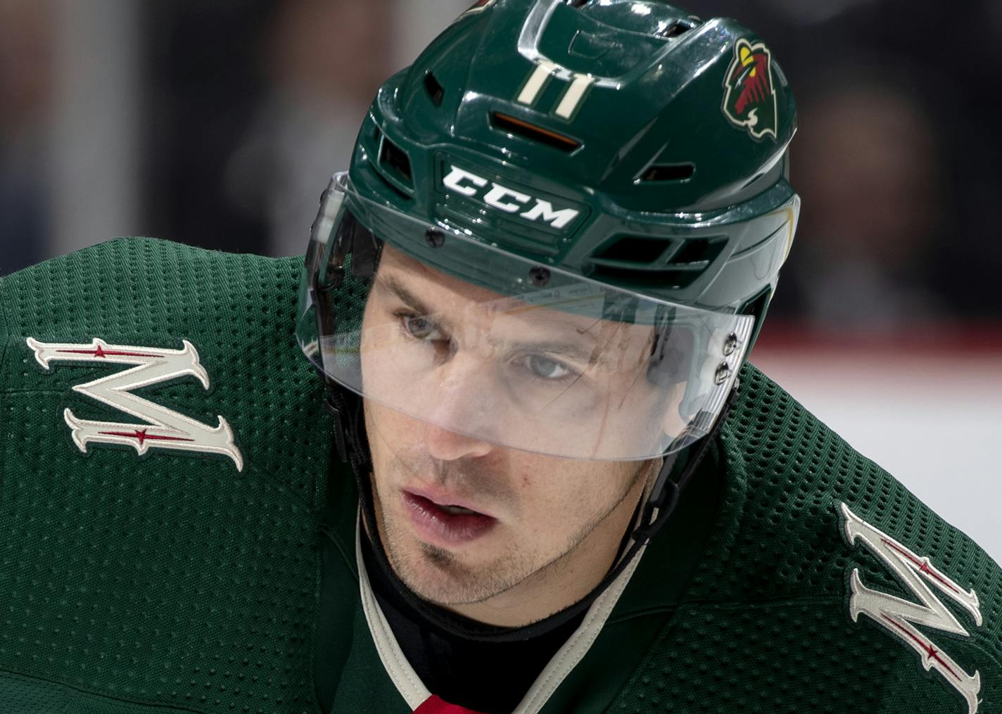 Minnesota Wild Zach Parise (11). ] CARLOS GONZALEZ &#x2022; cgonzalez@startribune.com &#x2013; St. Paul, MN &#x2013; September 29, 2019, Xcel Energy Center, NHL Pre Season Hockey, Minnesota Wild vs. Winnipeg Jets