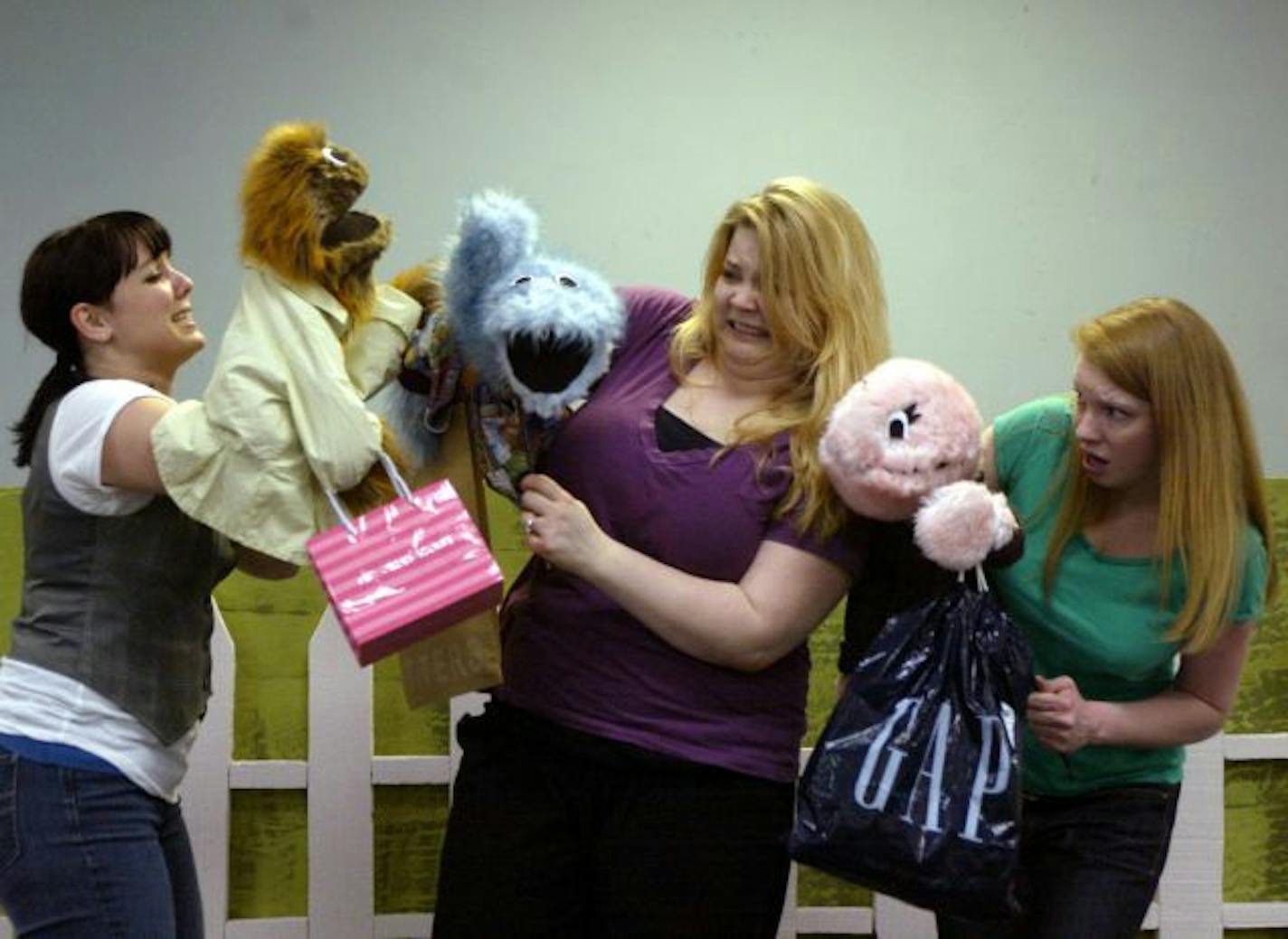 The Chameleon Theatre Circle will perform "Suburb," a musical that delves into life in suburbia. Here the Burbettes – Alex Kotlarek, left, Jennifer Steiskal, and Kelsey Marie — sing about a trip to the mall.