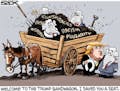 Sack cartoon: Republicans' ride of their lives