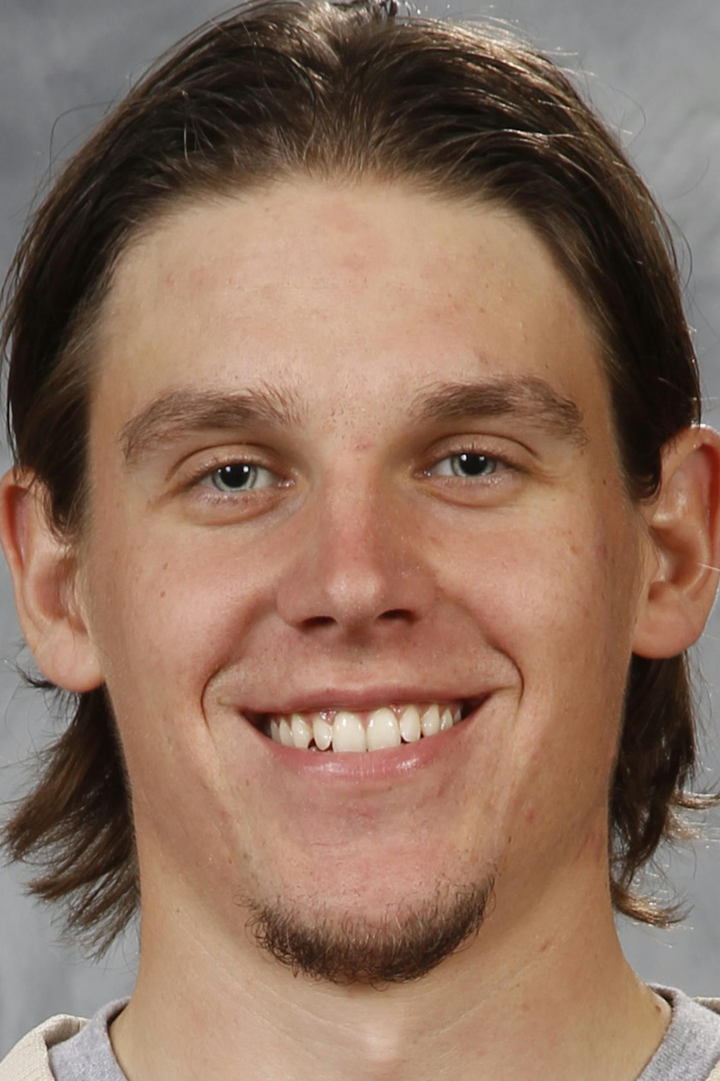 ST. PAUL, MN - SEPTEMBER 18: Erik Haula #56 of the Minnesota Wild poses for his official headshot for the 2014-2015 season on September 18, 2014 at the Xcel Energy Center in St. Paul, Minnesota. (Eric Miller/NHLI via Getty Images) ORG XMIT: 503032693